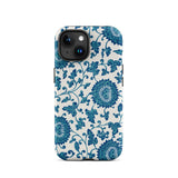 Blue and White Floral Pattern - Owen Jones Phone Case, Iphone 15 / Matte, Mobile Cases, Toby Leon