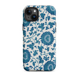 Blue and White Floral Pattern - Owen Jones Phone Case, Iphone 15 Plus / Matte, Mobile Cases, Toby Leon