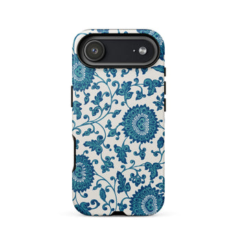 Blue and White Floral Pattern - Owen Jones Phone Case, Iphone 17 Air / Matte, Mobile Cases, Toby Leon