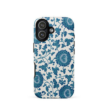 Blue and White Floral Pattern - Owen Jones Phone Case, Iphone 17 / Matte, Mobile Cases, Toby Leon