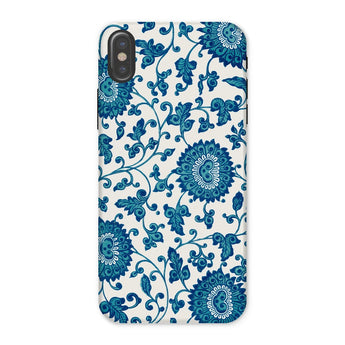 Blue and White Floral Pattern - Owen Jones Phone Case, Iphone x / Matte, Mobile Cases, Toby Leon