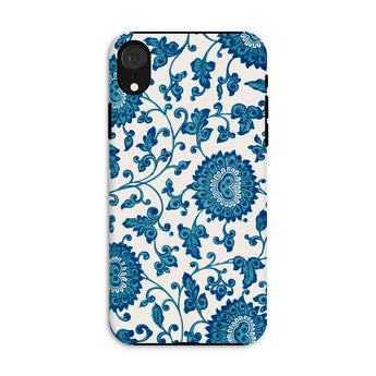 Blue and White Floral Pattern - Owen Jones Phone Case, Iphone Xr / Matte, Mobile Cases, Toby Leon
