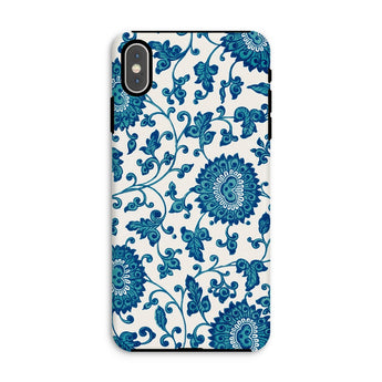 Blue and White Floral Pattern - Owen Jones Phone Case, Iphone Xs Max / Matte, Mobile Cases, Toby Leon