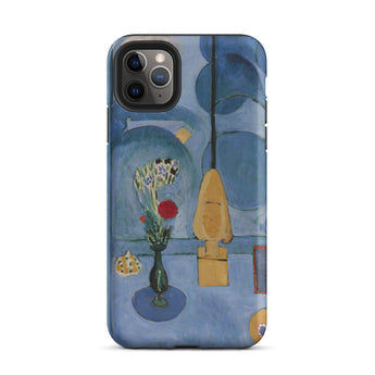 The Blue Window - Henri Matisse Phone Case Iphone 11 Pro Max / Matte Blue Phone Case Reproduction Painting Abstract Shapes Flowers Henri