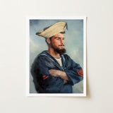 Bluejacket Hms ?Comus’ - Attributed to Louise Caroline Alberta Art Print / Canvas Comus, Royal Navy, Nineteenth-century Enlisted Man, Oil P