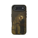The Bookworm - Carl Spitzweg Phone Case Iphone 17 Air / Matte Black Phone Case Vintage Painting Design Elderly Man Carl Spitzweg Iphone,