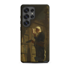The Bookworm - Carl Spitzweg Samsung Case, Galaxy S25 Ultra / Matte, Black Phone Case Classical Painting Man Library