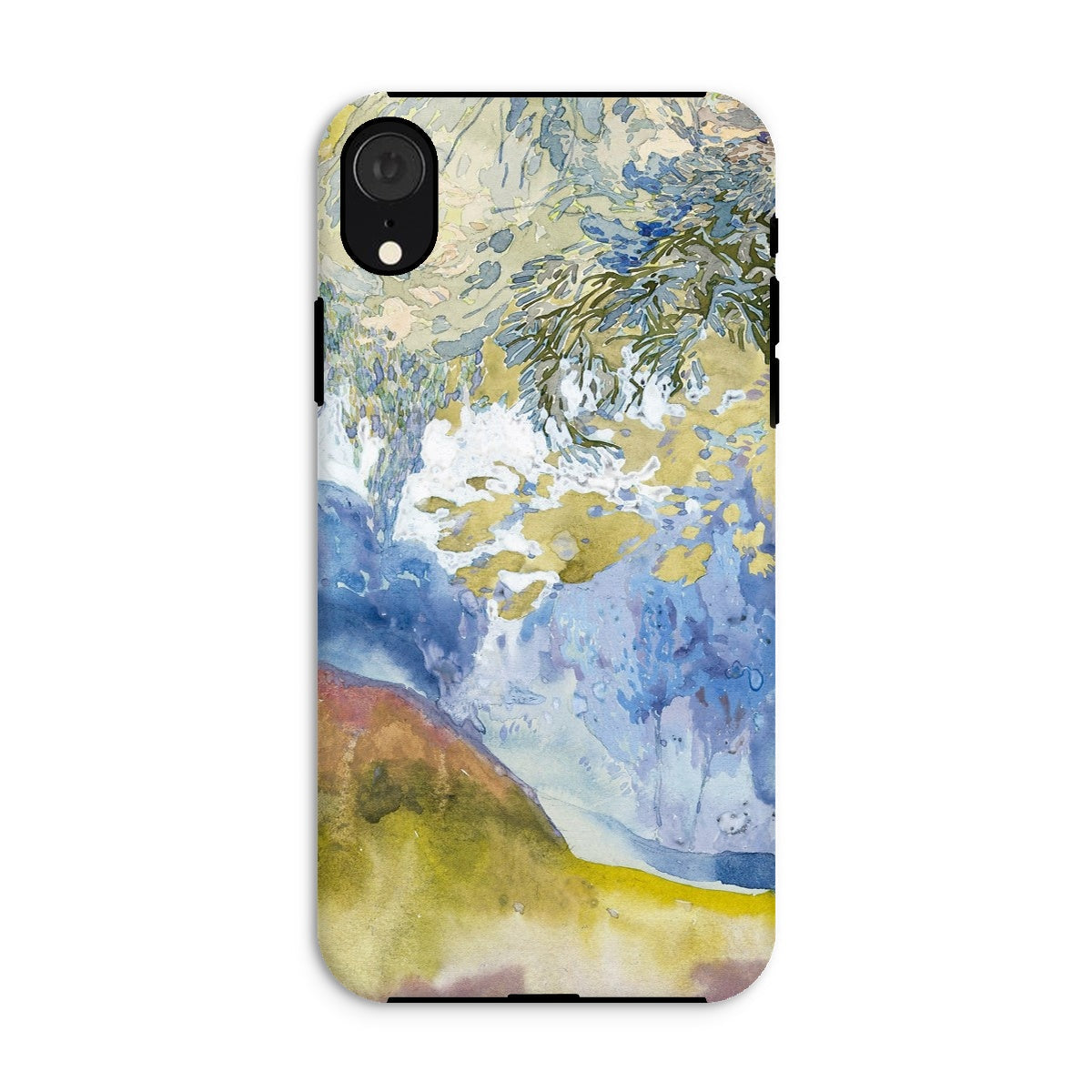 Boomrijk Landscape - Georges De Feure Iphone Case, Xr / Matte, Phone Case Abstract Watercolor-style Landscape Design