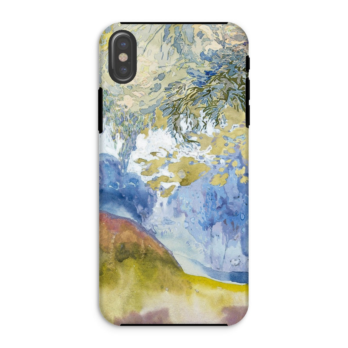 Boomrijk Landscape - Georges De Feure Iphone Case, Xs / Matte, Phone Case Abstract Watercolor Landscape Design