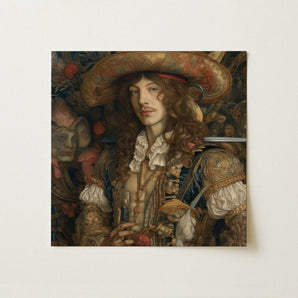 Botticelli’s Outlaw - Gay Renaissance Cowboy Art Print / Canvas, Gay Renaissance Cowboy, Renaissance Cowboy Art, Cowboy Art Print