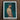 Framed Portrait Man Profile Navy Blue Captain’s Hat Gay Mexican Sailor, Sailor’s Essence, Seafaring Stare