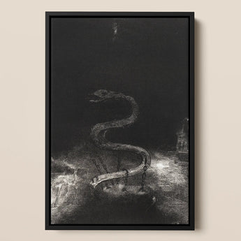 And Bound Him a Thousand Years - Stampa d'arte di Odilon Redon / Tela, 12x17’’ / A3 / Cornice nera, Poster Stampe & Visual Artwork, Toby Leon
