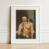 Boundless - Neoclassical Bondage Homoerotica Art Print / Canvas White-framed Classical Painting Shirtless Man Dark Homoeroticism Meets