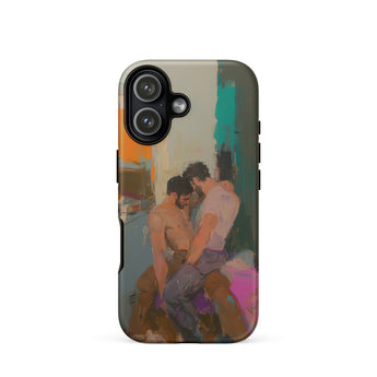 Bounty - Custodia per iPhone con arte moderna di una passionale coppia gay, 17 / Opaco, Custodie per cellulare, Toby Leon