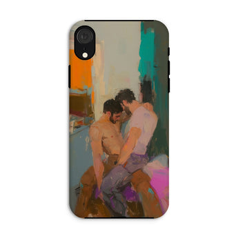 Bounty - Custodia per iPhone con arte moderna di una passionale coppia gay, Xr / Opaco, Custodie per cellulare, Toby Leon