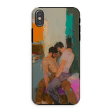 Bounty - Custodia per iPhone con arte moderna di una passionale coppia gay, Xs / Opaco, Custodie per cellulare, Toby Leon