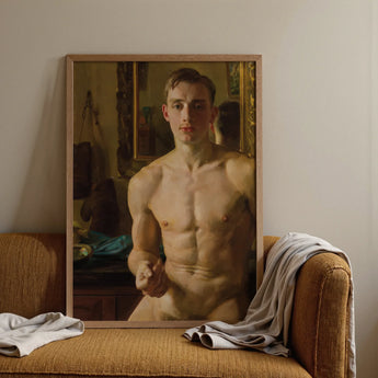 The Boxer - Konstantin Andreevic Somov Kunstdruck / Leinwand, Poster Drucke & visuelle Kunstwerke, Toby Leon