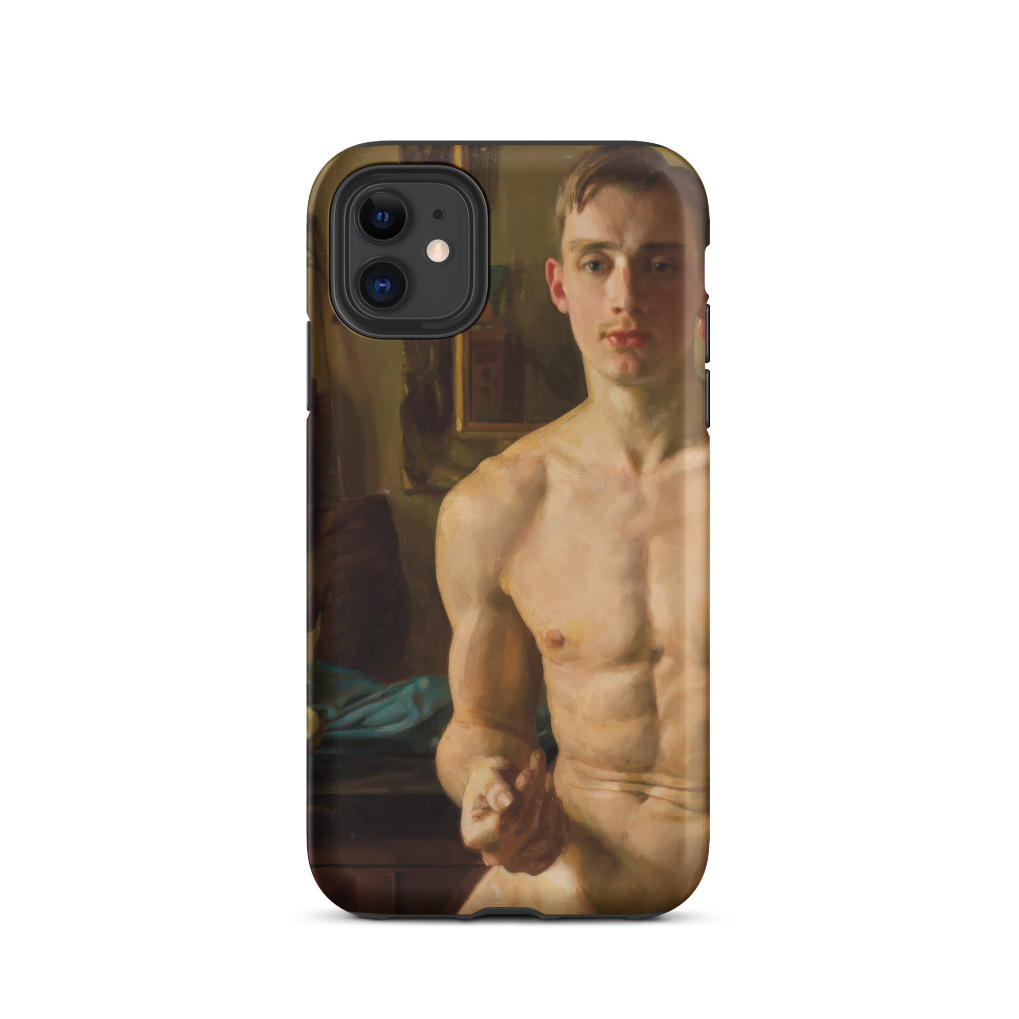 The Boxer Konstantin Andreevic Somov Iphone Case, 11 / Matte, Phone Case Nude Male Painting