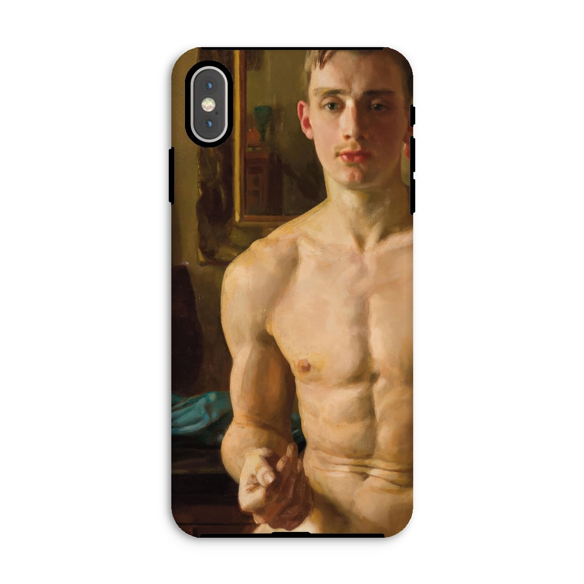 The Boxer Konstantin Andreevic Somov Iphone Case, Xs Max / Matte, Phone Case Classical Style Painted Portrait Shirtless Male Figure