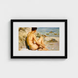 Boy on a Beach - Henry Scott Tuke Art Print / Canvas Cornish, Body’s Mute Architecture, Soft Umbers Lap Prints
