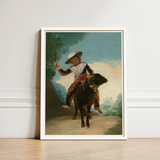 Boy on a Ram - Francisco De Goya Romanticism Art Print / Canvas Framed Classical-style Portrait Young Ornate Attire Dark, Goya’s Prints