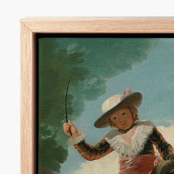 Boy on a Ram - Francisco De Goya Romanticism Art Print / Canvas Framed Classical Painting Child Period Attire, Goya’s Prints