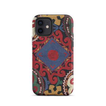 Braided - Uzbekistan Textile Art Phone Case, Iphone 12 / Matte, Mobile Cases, Toby Leon