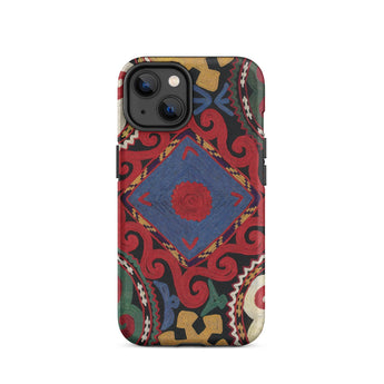 Braided - Uzbekistan Textile Art Phone Case, Iphone 14 / Matte, Mobile Cases, Toby Leon