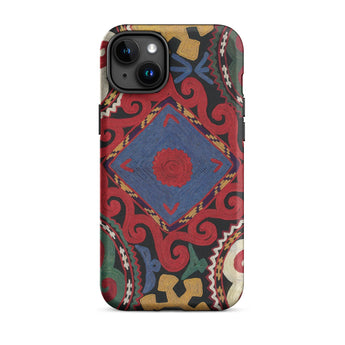 Braided - Uzbekistan Textile Art Phone Case, Iphone 15 Plus / Matte, Mobile Cases, Toby Leon