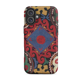 Braided - Uzbekistan Textile Art Phone Case, Iphone 16 Plus / Matte, Mobile Cases, Toby Leon