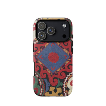 Braided - Uzbekistan Textile Art Phone Case, Iphone 17 Pro / Matte, Mobile Cases, Toby Leon
