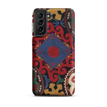 Braided - Uzbekistan Textile Art Phone Case, Samsung Galaxy S21 Plus / Matte, Mobile Cases, Toby Leon