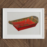 Bread Tray - Mildred Ford keukenkunstprint uit de jaren 1930 / Canvas, 30x20’’ / 76x51cm / Wit Frame / Passe-partoutkarton, Posters, Prints & Visuele Kunstwerken,