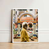 Framed Photograph White Border Colorful Arched Entrance Mangala Kuala Lumpur Street Photography, Arresting, Art Print