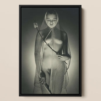 The Bride - Max Dupain Kunstdruck / Leinwand, 12x18’’ / 31x46cm / Schwarzer Rahmen, Poster Drucke & visuelle Kunstwerke, Toby Leon