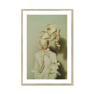 Bright Side - Surreal High Fashion Art Print, Framed Art Print Person White Outfit Head