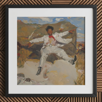 Bright White Light Art Print / Canvas, 12x12’’ / 31x31cm / Black Frame / Matboard, Posters Prints & Visual Artwork, Toby Leon