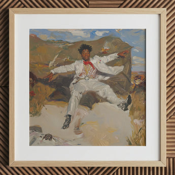 Bright White Light Art Print / Canvas, 12x12’’ / 31x31cm / Natural Frame / Matboard, Posters Prints & Visual Artwork, Toby Leon