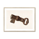 Bronze Key Bank - William O. Fletcher 1930s Art Print, Rusty Skeleton Key Ornate Metalwork