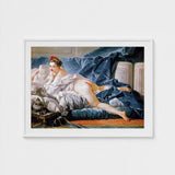 Brunette Odalisque - Francois Boucher Nude Art Print / Canvas François Boucher’s, 18th-century Rococo Masterpiece, Prints