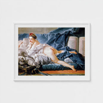 Brunette Odalisque - Francois Boucher Nude Art Print / Canvas François Boucher’s, 18th-century Rococo Masterpiece, Prints