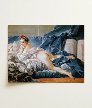 Reproduction Painting Embrace Jean-antoine Watteau Woman Soft White François Boucher’s Brunette Odalisque, 18th-century Rococo Masterpiece,