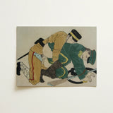 Buggering the Russian Art Print / Canvas Rectangular Painting Two Soldiers Historical Military Uniforms Fevered Height, Russo-japanese War,