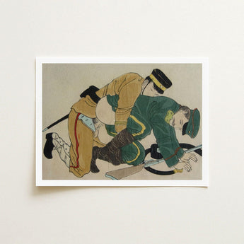 Buggering the Russian Art Print / Canvas Fevered Height, Russo-japanese War, Shunga Turns Prints
