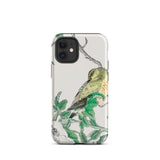 Bulbul and Rugosa - Numata Kashu Shūchō Gafu Iphone Case 12 Mini / Matte Bird-themed Phone, Pocket-sized Avian Symphony, Bird Mobile Cases