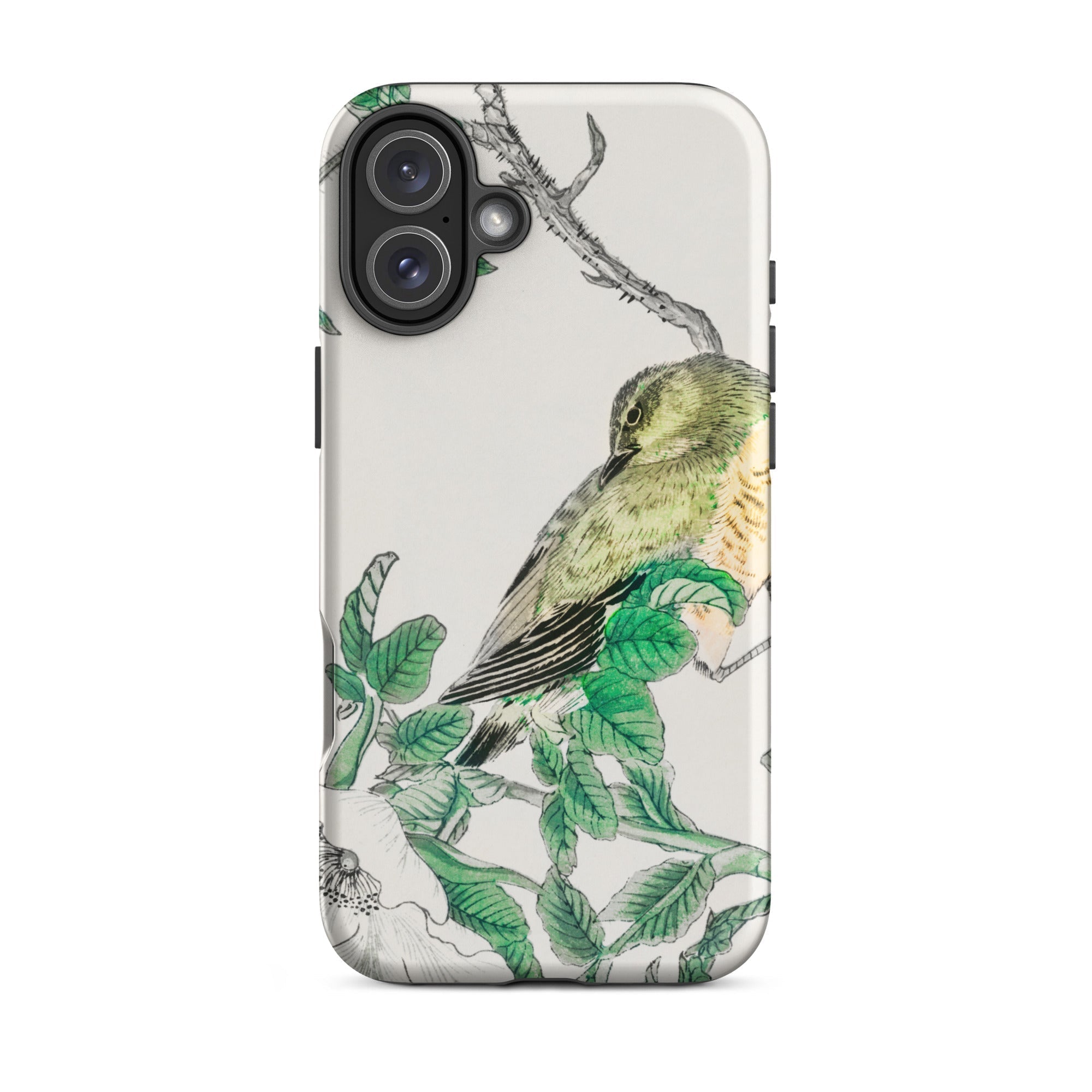 Bulbul and Rugosa - Numata Kashu Shūchō Gafu Iphone Case, 16 Plus / Matte, Bird-themed Phone Case