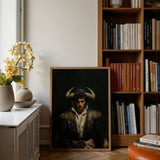 Bullish - Horny Gay Matador Art Print / Canvas Framed Portrait Traditional Attire Prominent Horns Set, Queer Power Incarnate, Myth Meets