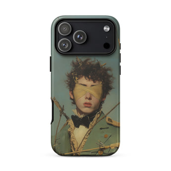 Bullseye - Neo-baroque Gay Military Phone Case Iphone 17 Pro Max / Matte Green Phone Case Boy Design Black Bow Tie Gay Military Iphone,