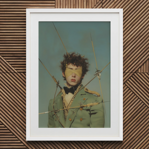 Bullseye - Surreal 18th Century Gay Military Art Print / Canvas, 20x30’’ / 51x76cm / White Frame / Matboard, Posters Prints & Visual