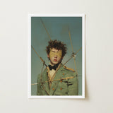 Bullseye - Surreal 18th Century Gay Military Art Print / Canvas Framed Person Olive-green Double-breasted Coat Gold Saint Sebastian, Prints